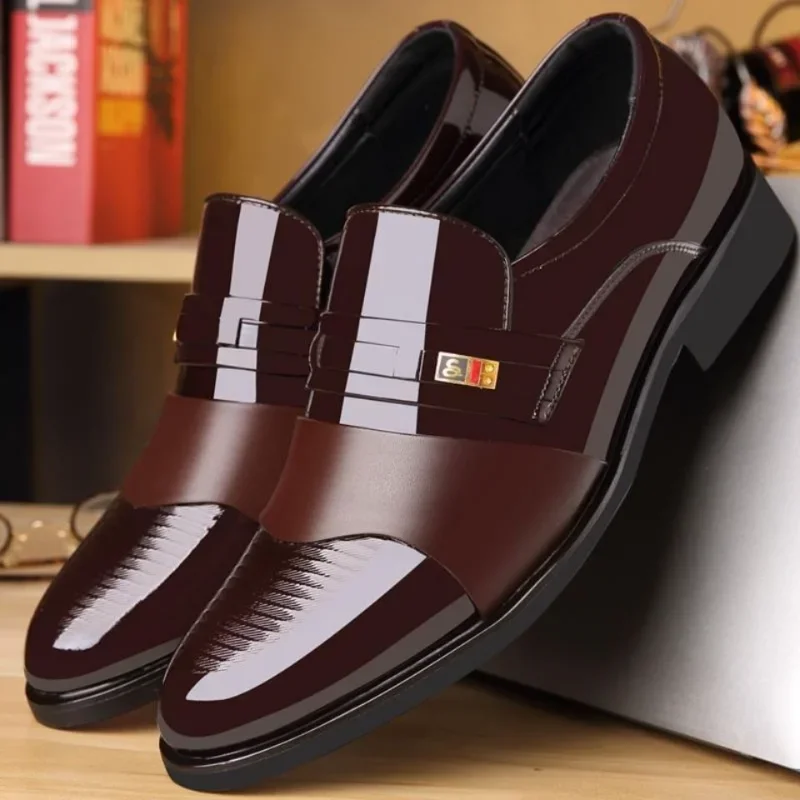 Leather Work Oxfords - Leren schoenen voor heren Bruiloft Formele
