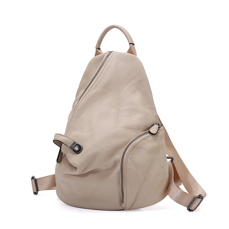 Leather Work Backpack - Zency Echt leer Anti-diefstal rugzak voor