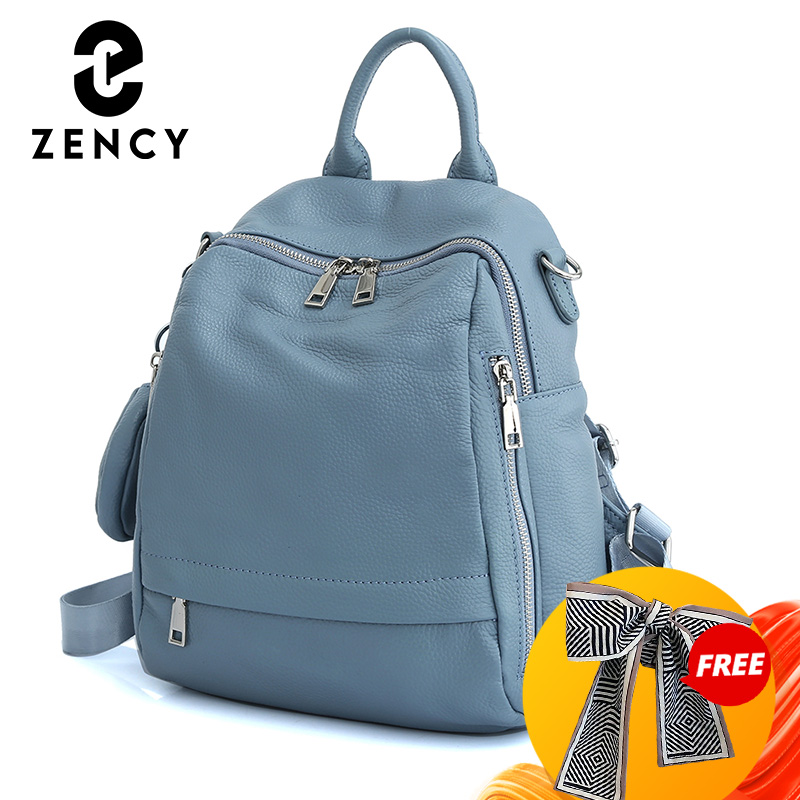 Leather Work Backpack - Zency Echt leren damesrugzak van hoge