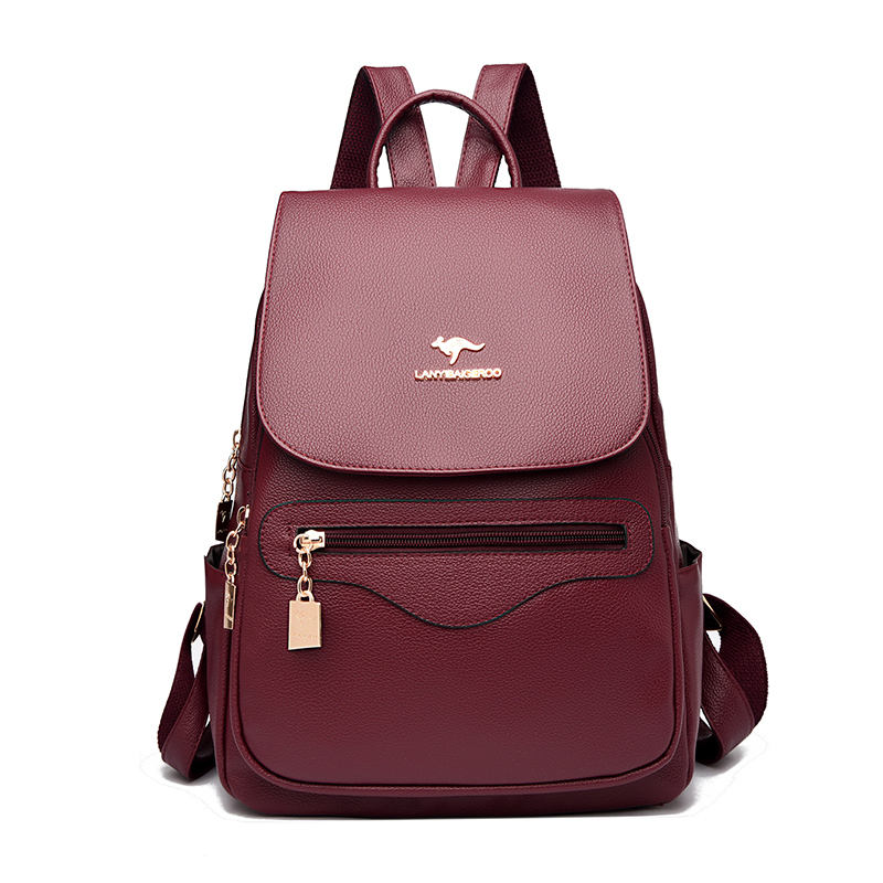 Leather Work Backpack - 2026 NIEUWE dames hoge kwaliteit lederen