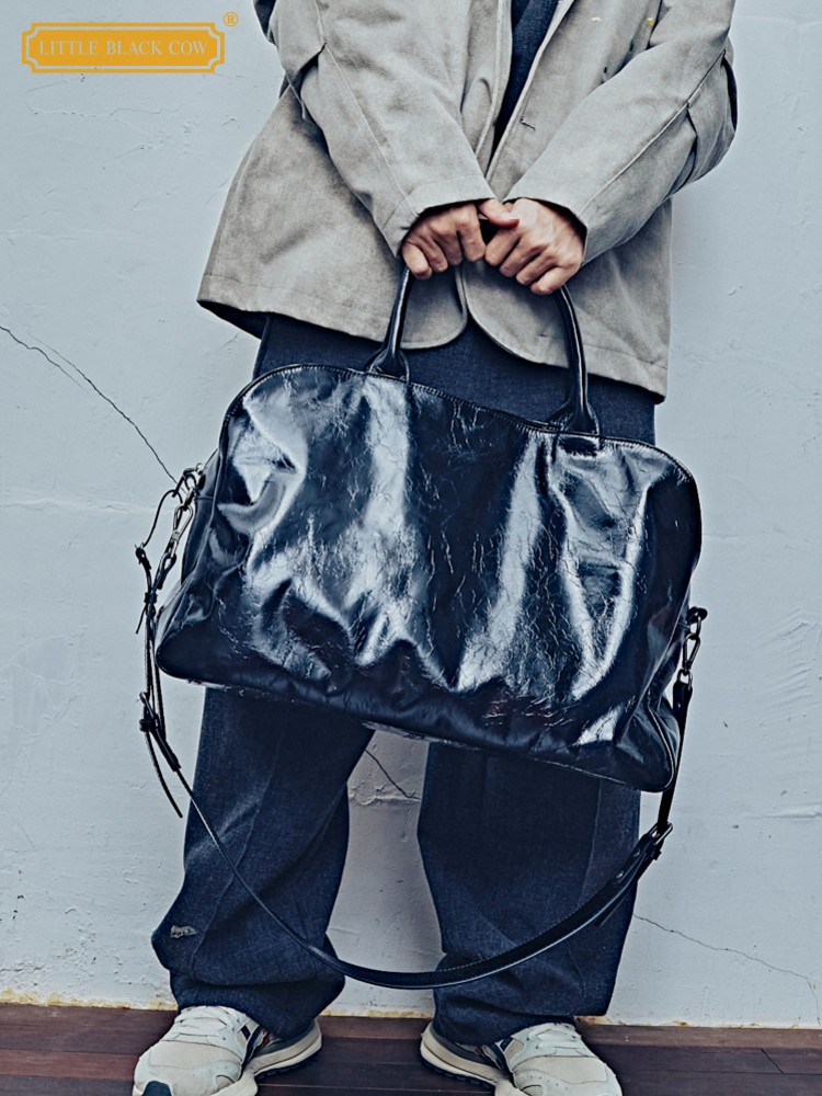 Leather Work Handbags For Women - Mannen Vrouwen Zakelijke Werkhandtassen Olie-was Koeienhuid