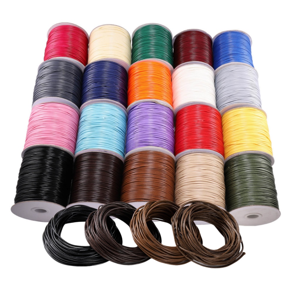 Leatherwork Beginner - 10 M/partij 0.5-2.5mm Lederen Lijn Gewaxt