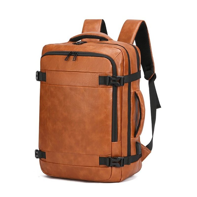 Leather Work Backpack - 2027 NIEUWE Mannen Rugzak PU Lederen