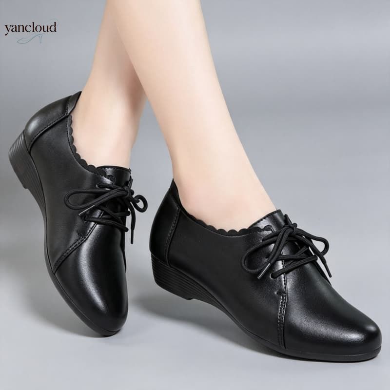 Leather Work Oxfords - Plus Size 35-43 All Match Comfortabele