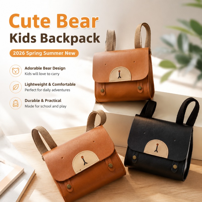 Leather Work Backpack - Kinderrugzak 2026 Lente Zomer Nieuw Schattig