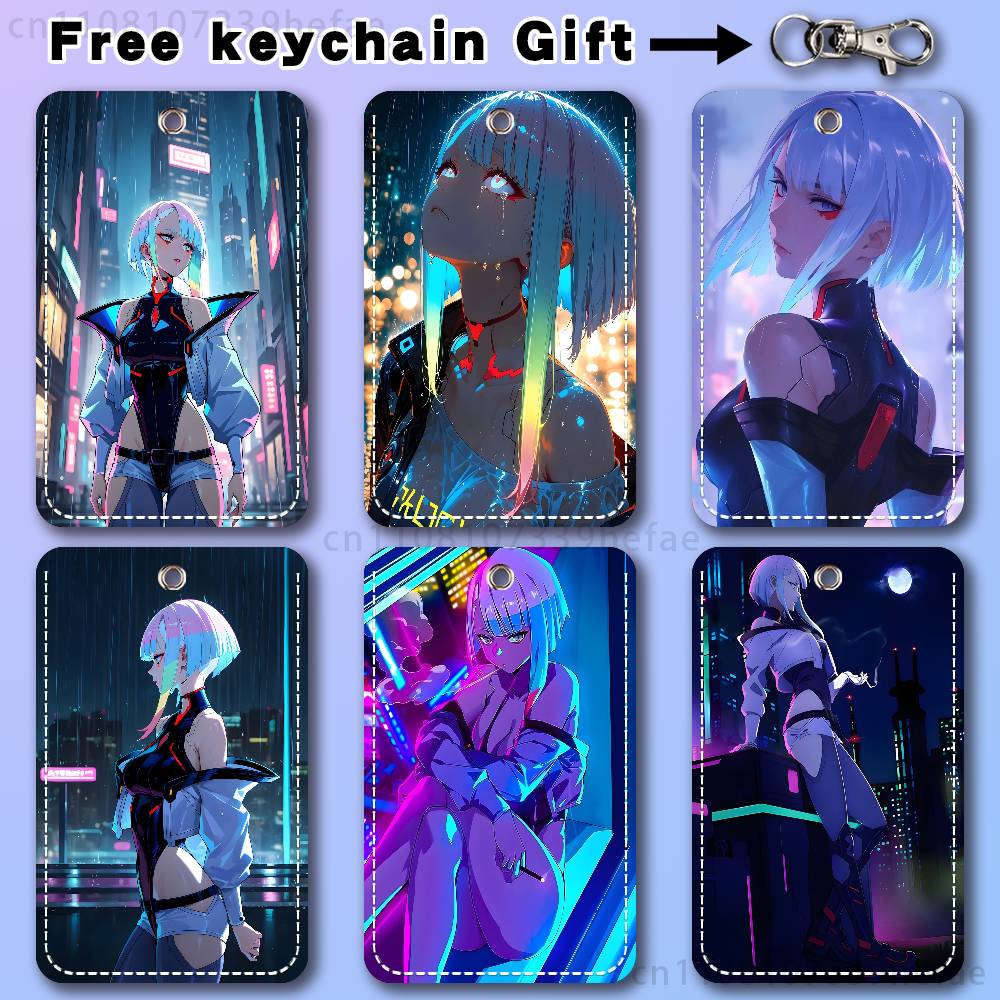 Leather Works - Lucy C-Cyberpunk E-Edgerunners Houder Sleutelhanger Voor