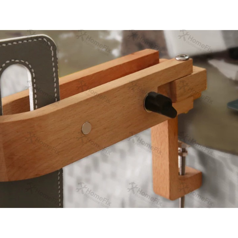 Leatherwork Vise - 1 stuk houten stikpaard, bureau-leerbewerkingsschroefbank, DIY