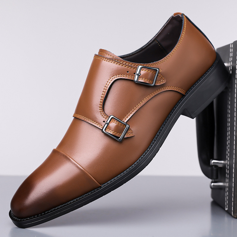 Leather Work Oxfords - Heren formele leren Oxford schoenen, zakelijke