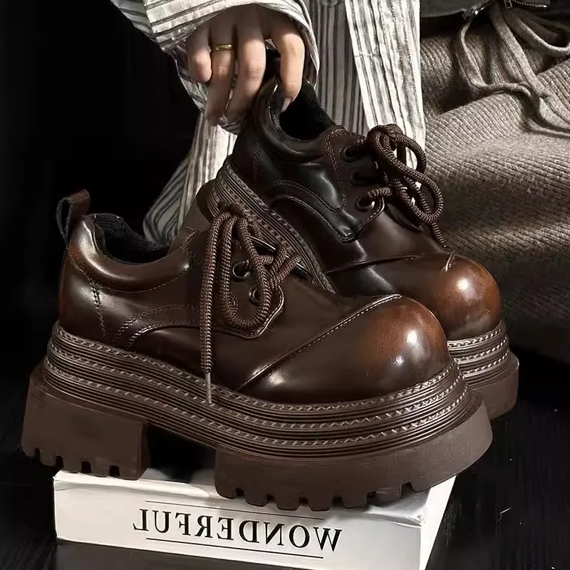 Leather Work Oxfords - Vrouwen Retro Loafers 2023 Lente Nieuwe