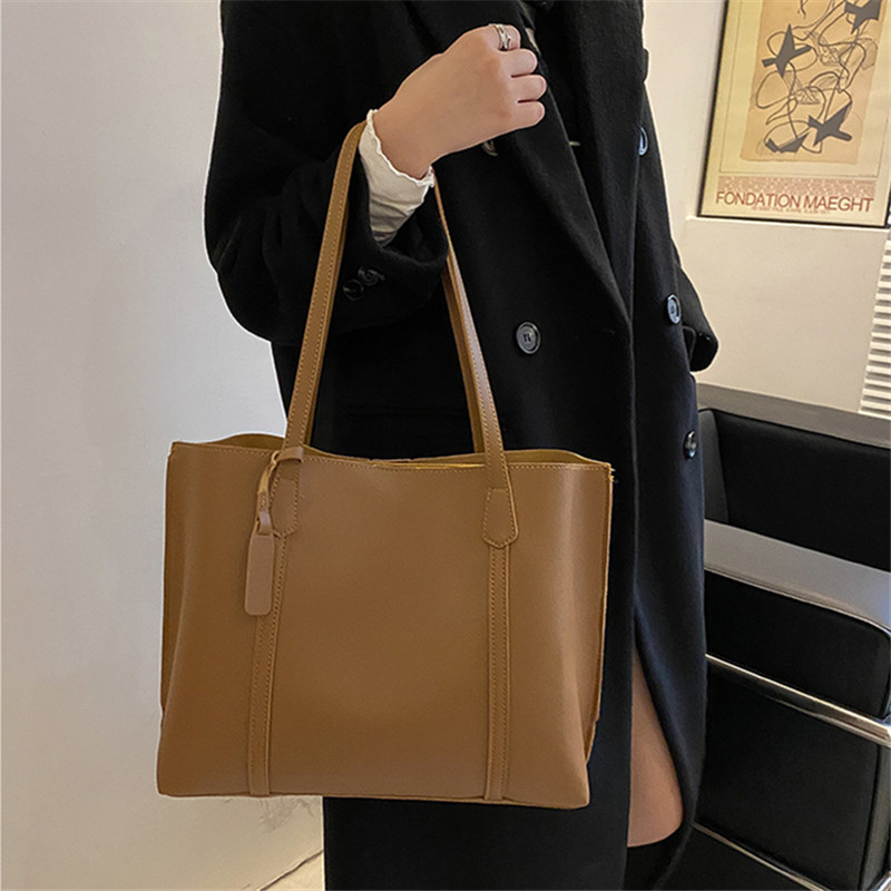 Klassieke zwarte handtas van k - Leather Work Bag Women recensie en prijs