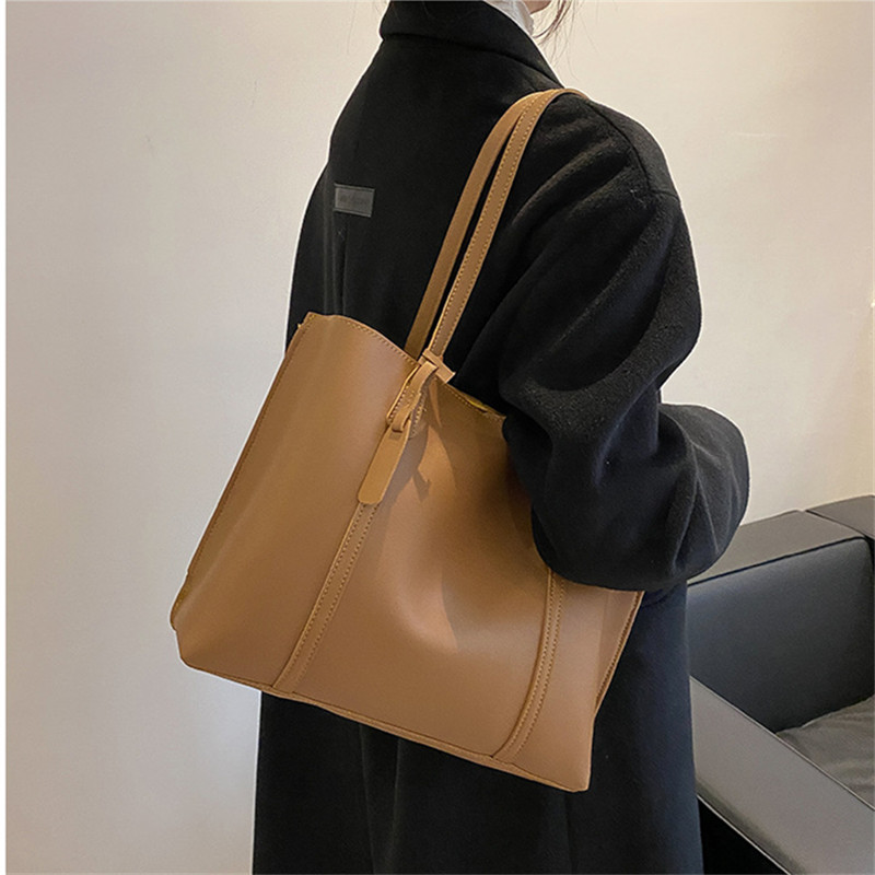 Klassieke zwarte handtas van k - Leather Work Bag Women recensie en prijs