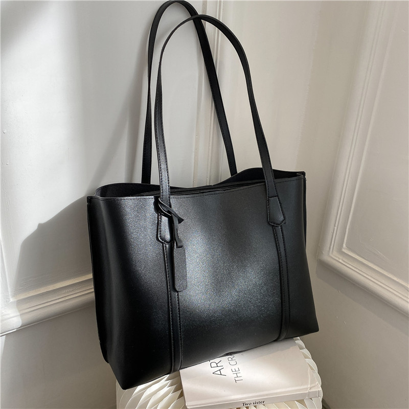 Klassieke zwarte handtas van k - Leather Work Bag Women recensie en prijs