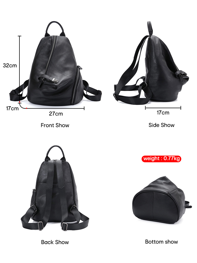 Zency Echt leer Anti-diefstal  - Leather Work Backpack recensie en prijs