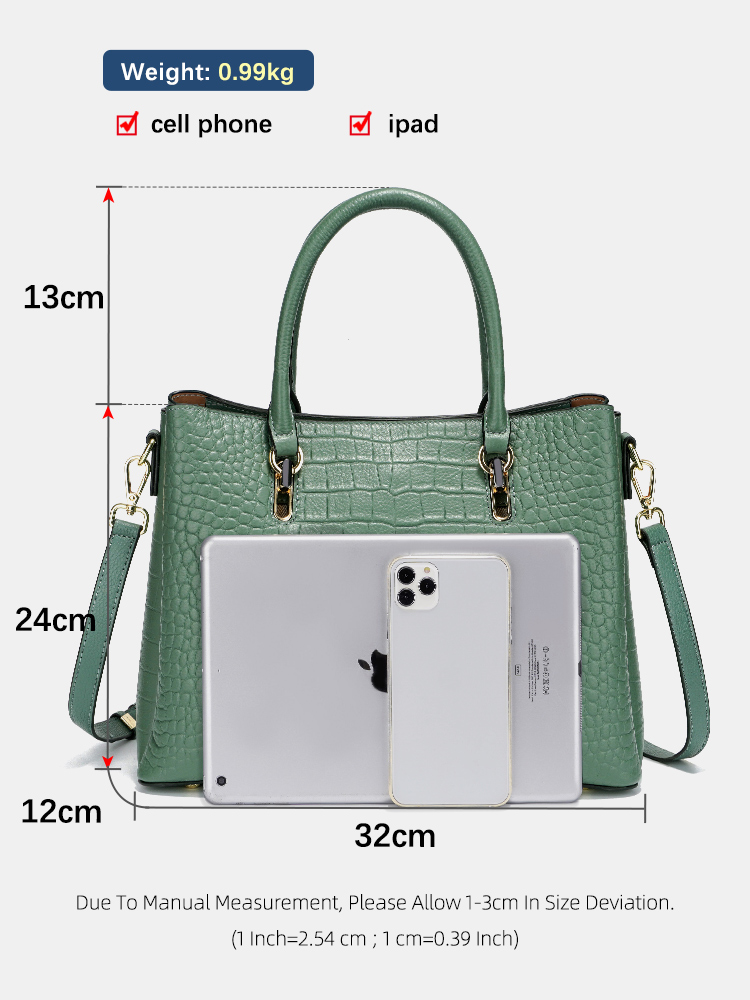 Zency damestas van echt leer m - Leather Work Bag Women recensie en prijs