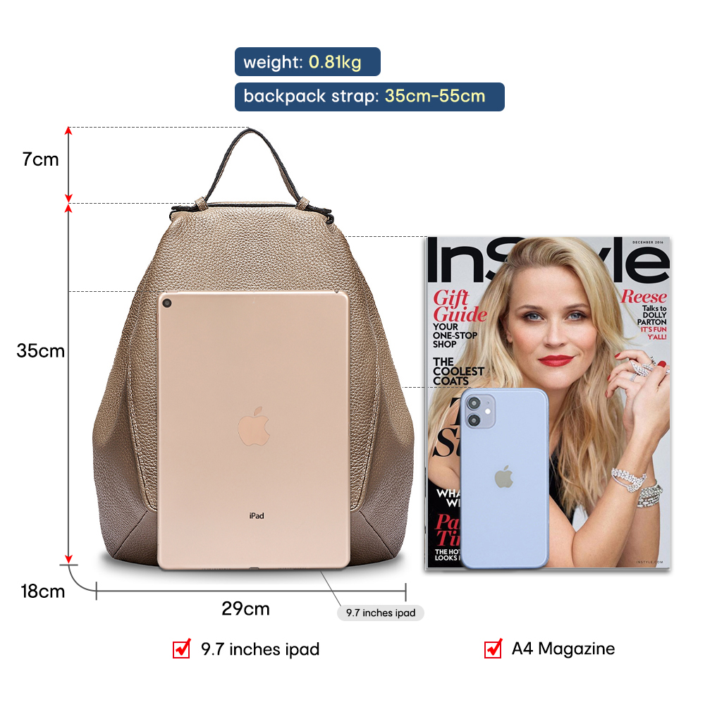 Zency Vrouwen 100% Echt Leer A - Leather Work Backpack recensie en prijs