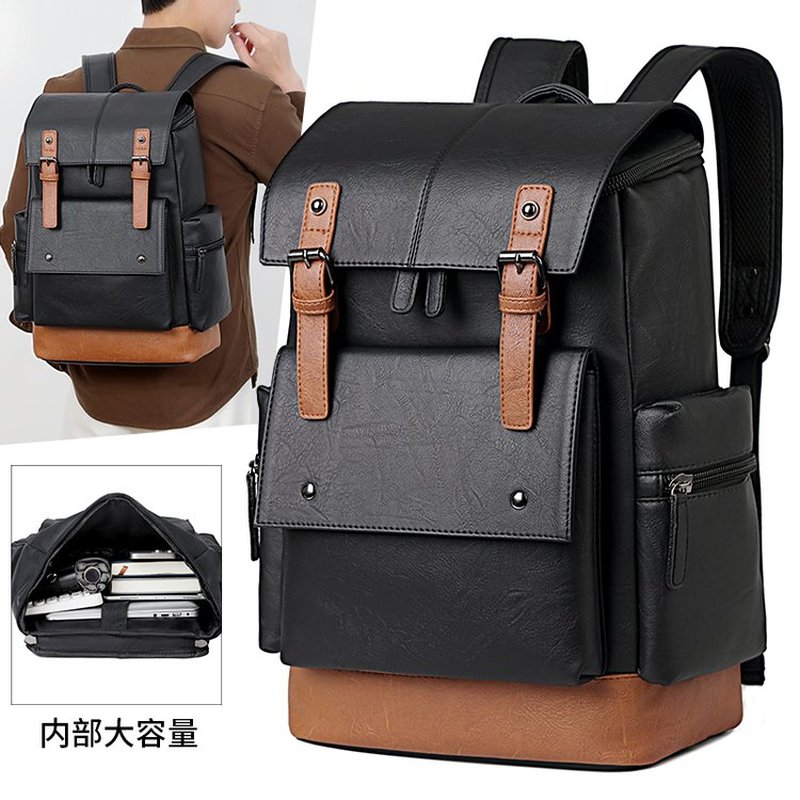 Nieuwe vintage leren rugzak vo - Leather Work Backpack recensie en prijs