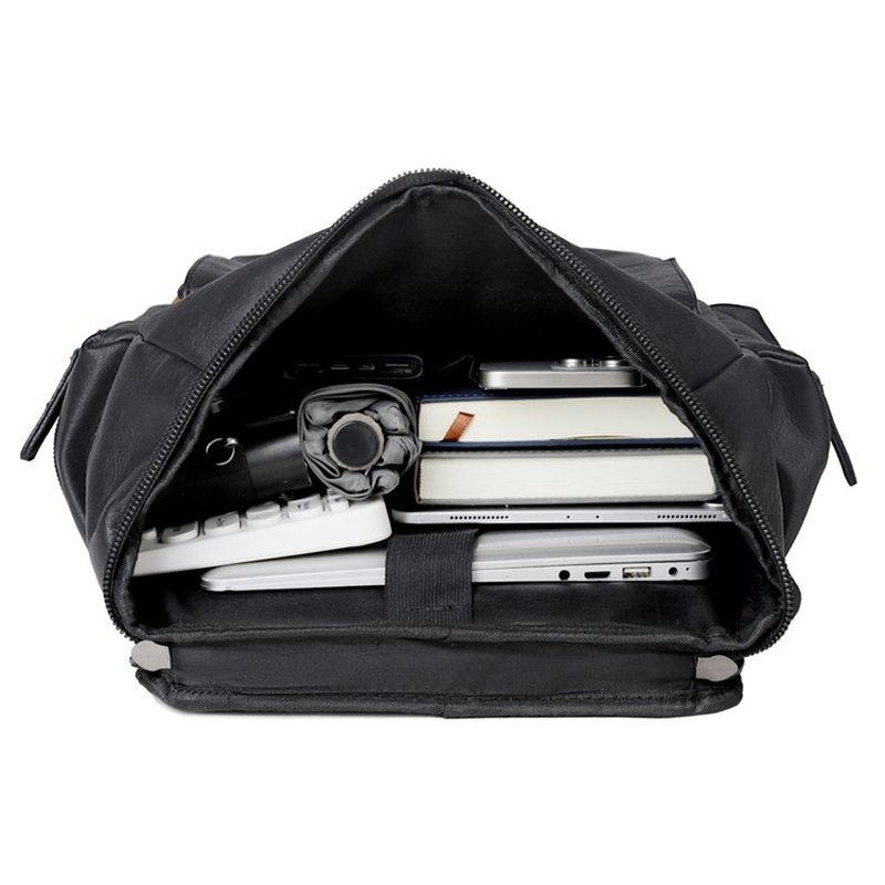 Nieuwe vintage leren rugzak vo - Leather Work Backpack recensie en prijs