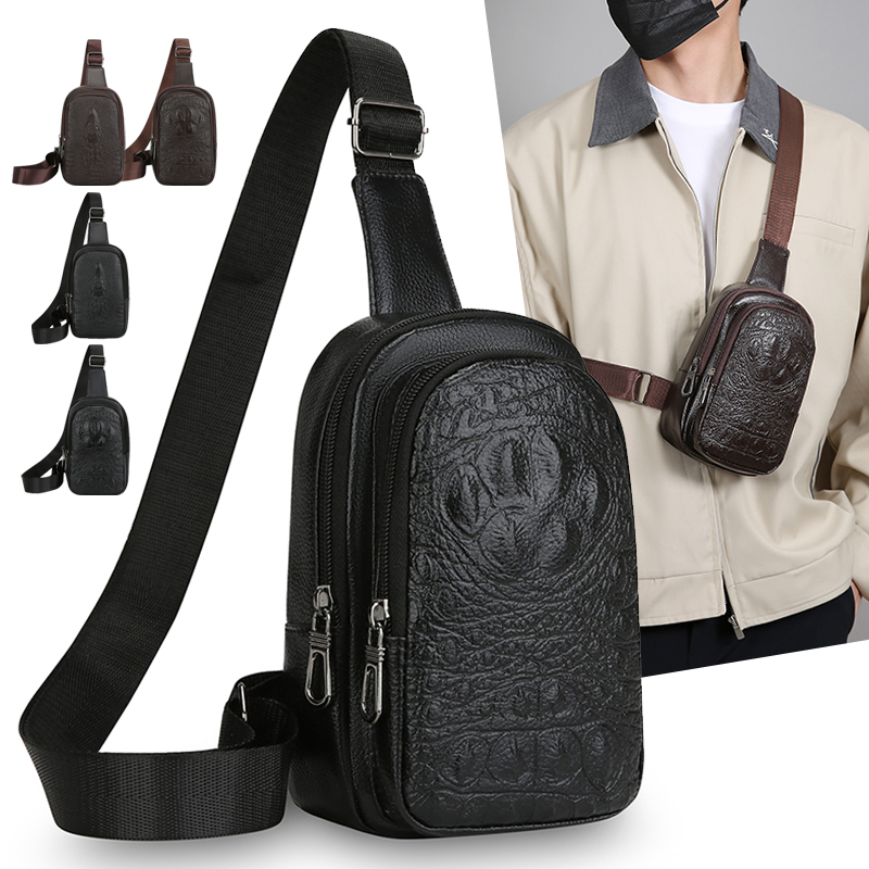 Veelzijdige borsttas van PU-le - Leatherwork Essentials recensie en prijs