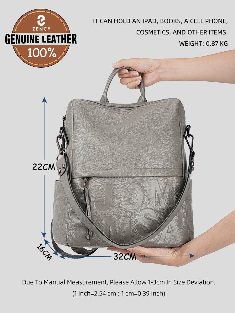 Zency Premium Echt Lederen Rug - Leather Work Backpack recensie en prijs