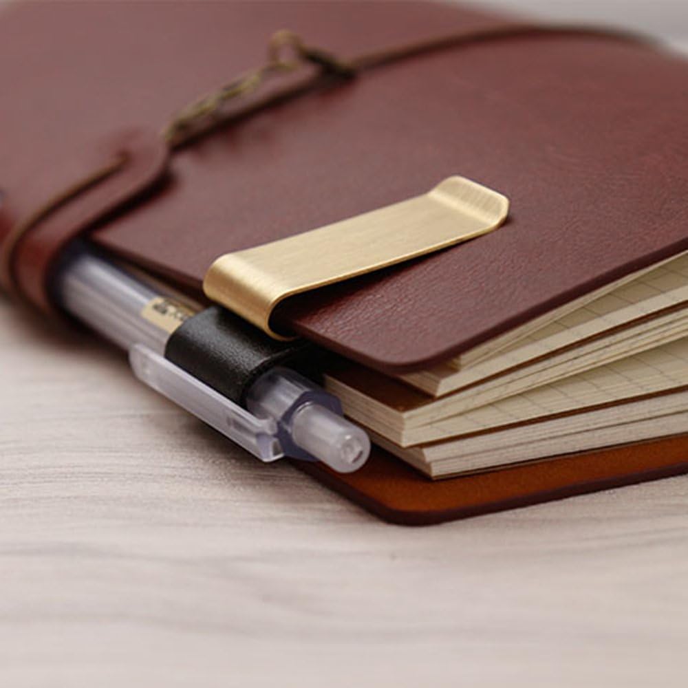 Handgemaakte lederen messing r - Leather Work Diary recensie en prijs
