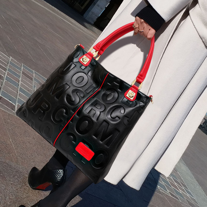 Echte koeienhuid lederen tas m - Leatherwork Embossing recensie en prijs