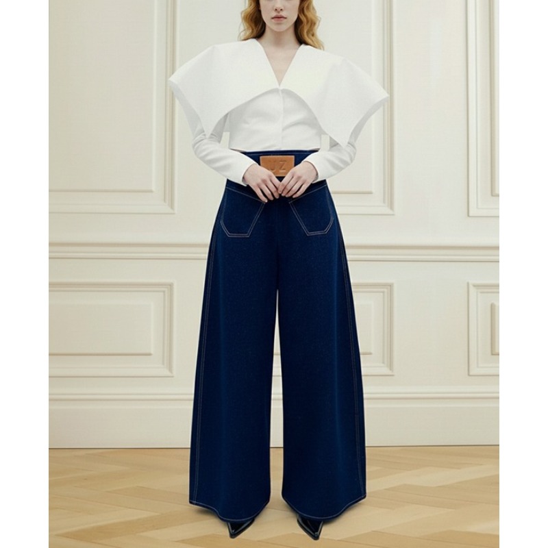 T Sigur Vintage blauwe damesje - Leather Work Jeans recensie en prijs