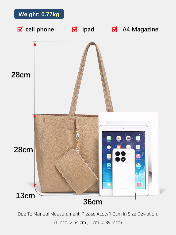 Zency Echt Lederen Grote Tote  - Leather Work Bag Women recensie en prijs