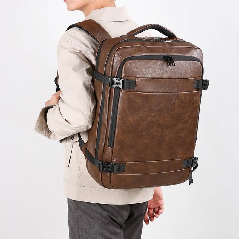 2027 NIEUWE Mannen Rugzak PU L - Leather Work Backpack recensie en prijs