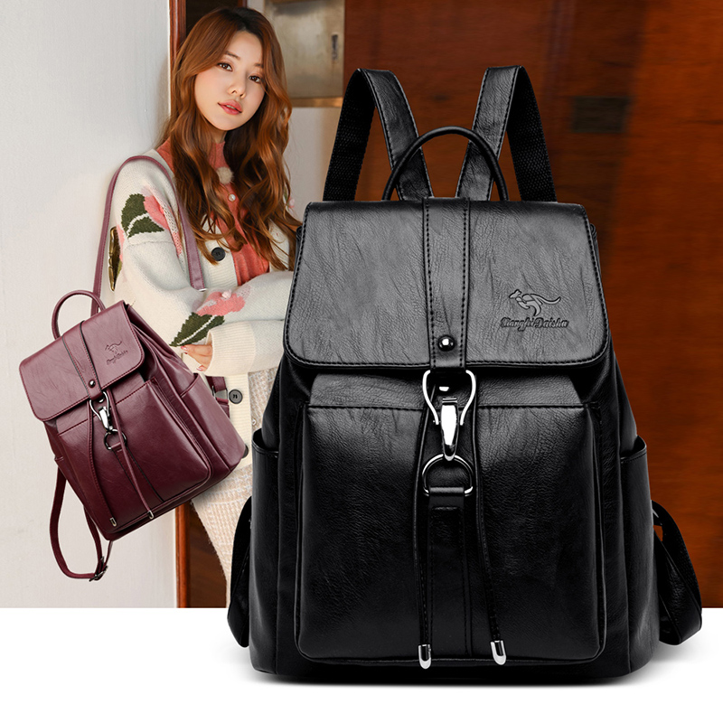 Anti-diefstal rugzak dames sch - Leather Work Backpack recensie en prijs