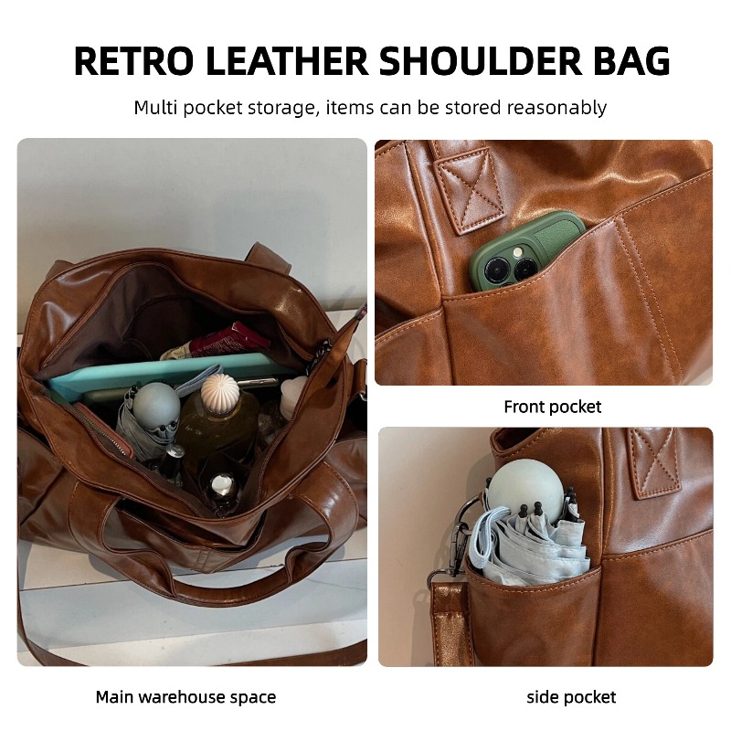 Dames Retro Handtas van Zacht  - Leather Work Bag Women recensie en prijs