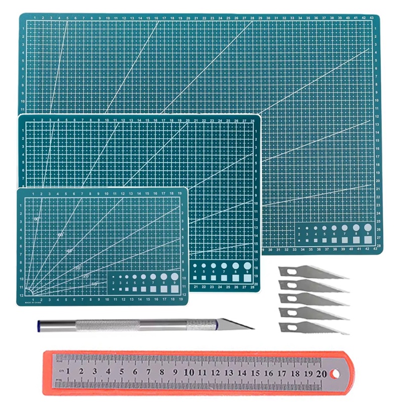 PVC-snijmattenset A3/A4/A5 Kni - Leatherwork Vise recensie en prijs
