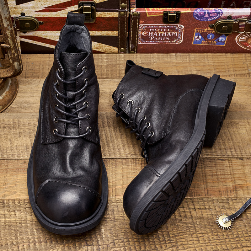 Grootkoppige heren retro werkl - Leather Work Oxfords recensie en prijs