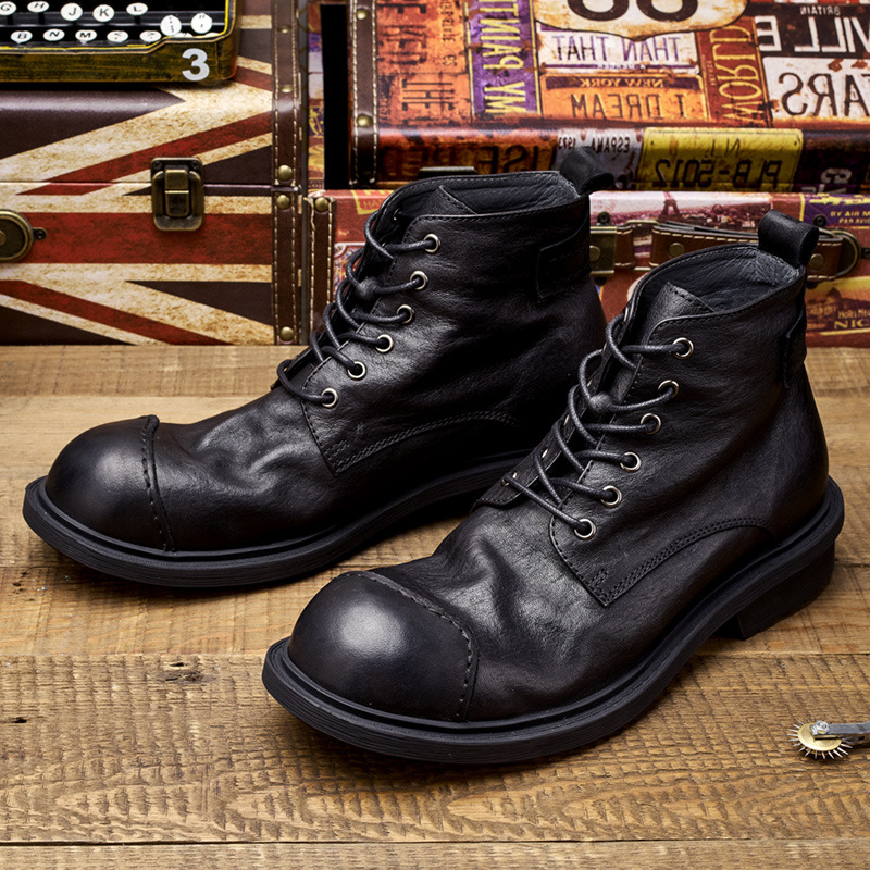 Grootkoppige heren retro werkl - Leather Work Oxfords recensie en prijs