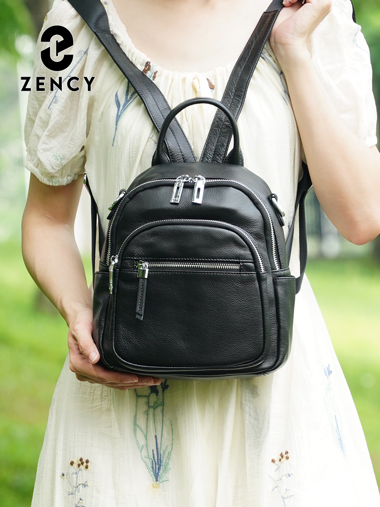Zency lederen kleine rugzak kn - Leather Work Bag Women recensie en prijs