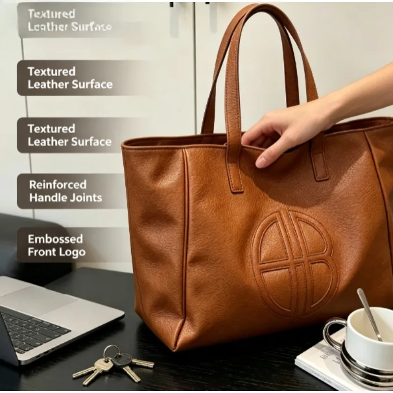 2026 Nieuwe Retro Grote Capaci - Leather Work Bag Women recensie en prijs