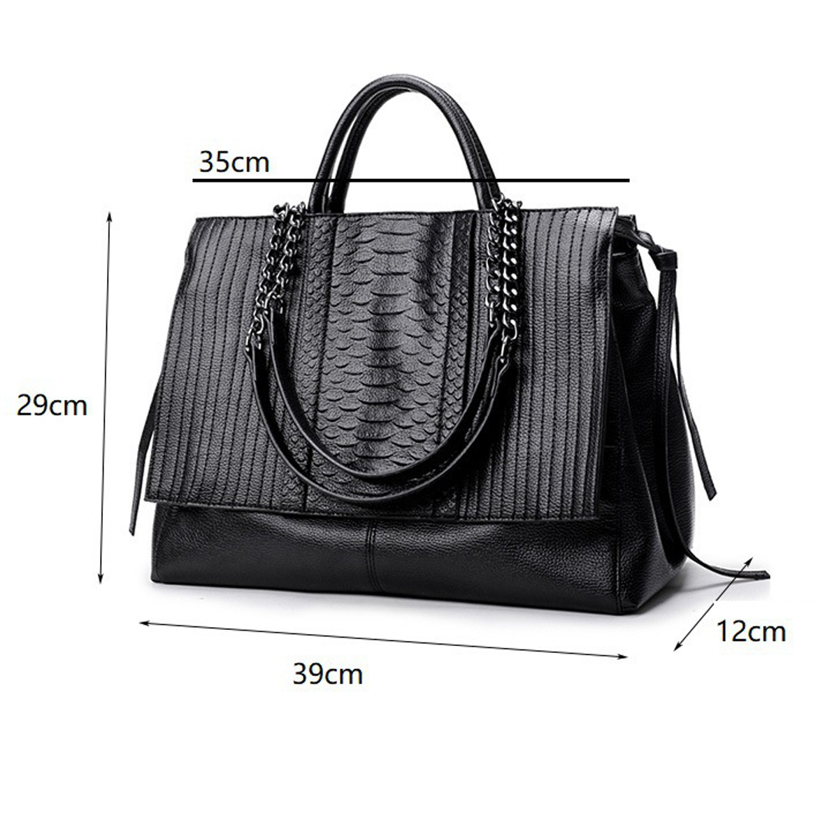 Elegante draagtas met ritsslui - Leather Work Bag Women recensie en prijs