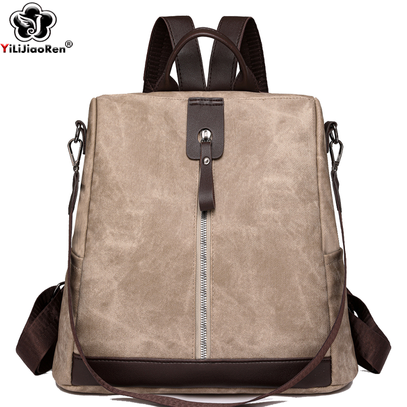 Mode anti-diefstal rugzak vrou - Leather Work Backpack recensie en prijs