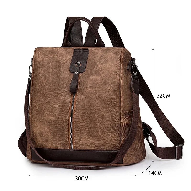 Mode anti-diefstal rugzak vrou - Leather Work Backpack recensie en prijs