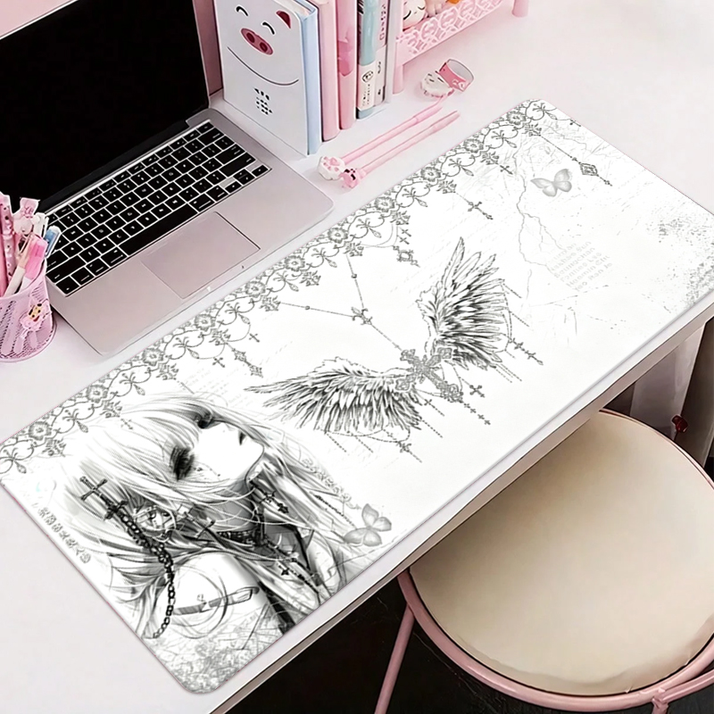 Leren muismat Zwart Wit Anime  - Leatherwork Desk recensie en prijs