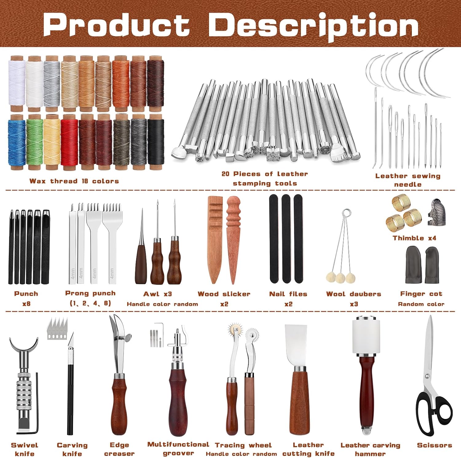 Lederbewerkingsgereedschapset  - Leatherwork Essentials recensie en prijs