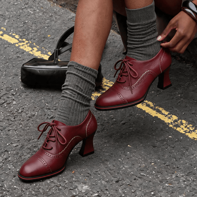 Dames Oxford-schoenen van kuns - Leather Work Oxfords recensie en prijs