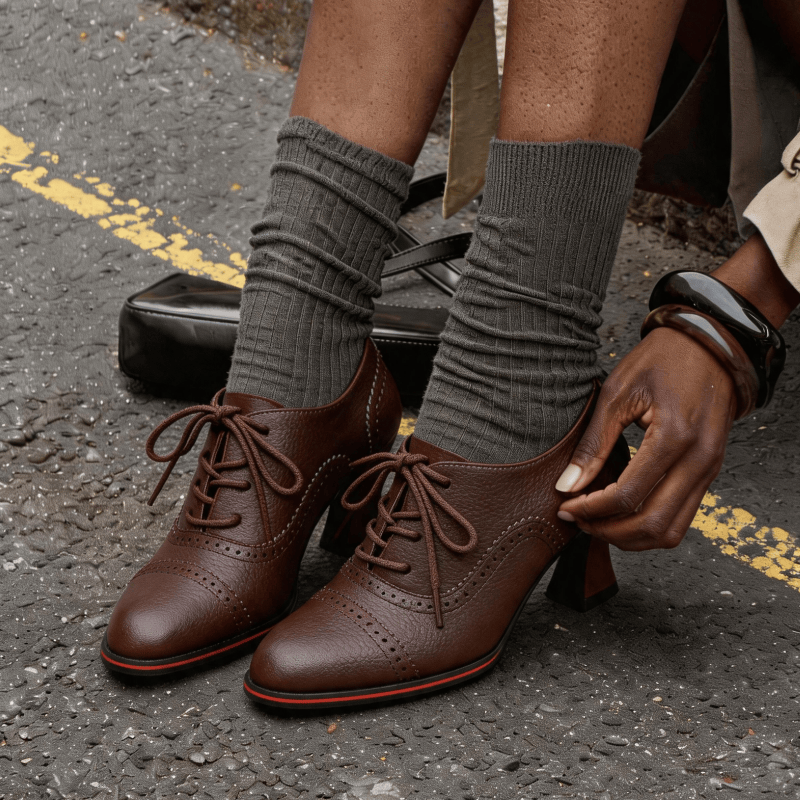 Dames Oxford-schoenen van kuns - Leather Work Oxfords recensie en prijs