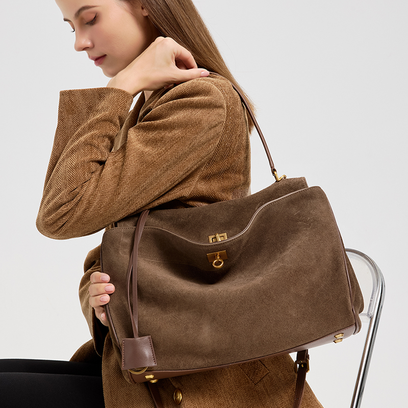Dameshandtas van echt leer met - Leather Work Handbags For Women recensie en prijs