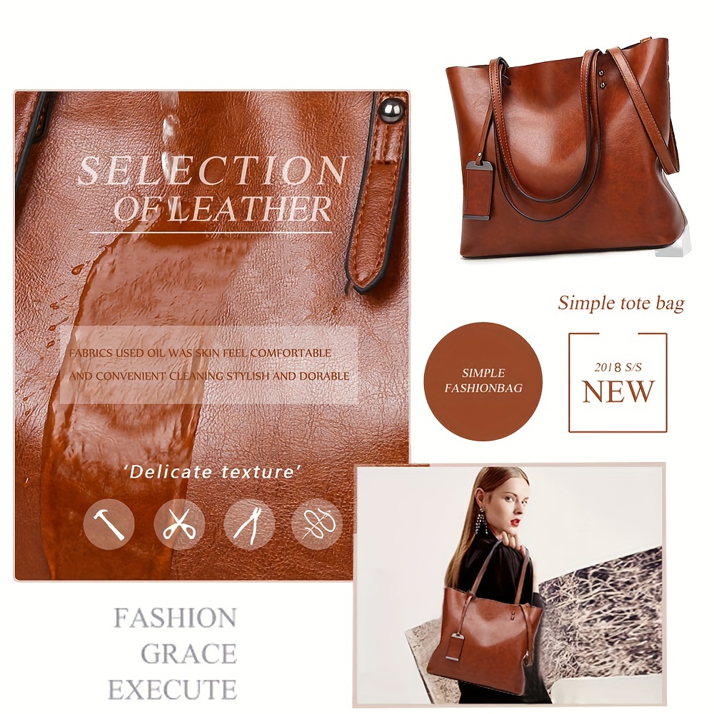 Modieuze Klassieke Retro Leder - Leather Work Bag Women recensie en prijs