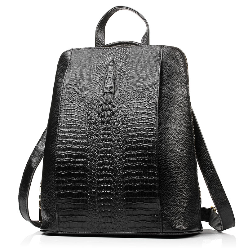 Zency Damesrugzak van krokodil - Leather Work Bag Women recensie en prijs